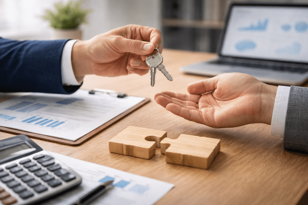 Företagsförvärv småföretag med due diligence-checklista och jämförelse av bokslutsdata