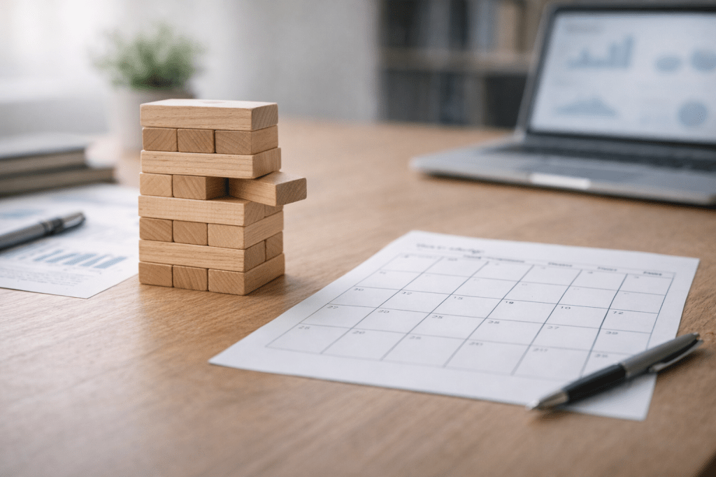 Affärsrisker småföretag med riskmatris, prioritering och enkel kontinuitetsplan